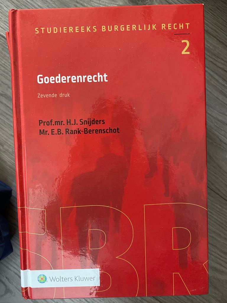 Goederenrecht - Zevende druk - Studiereeks Burgerlijk Recht, Ophalen of Verzenden, Gamma, Nieuw, WO