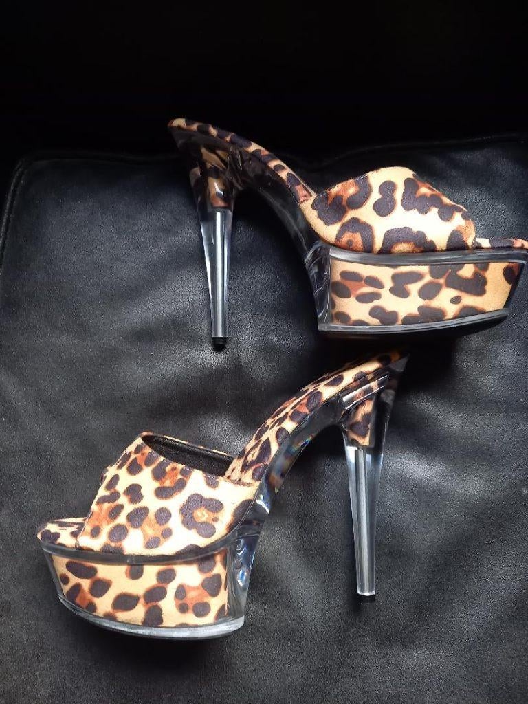 sexy plateau hoge hakken pumps high heels mules pump 15 cm, Heels, Zwart, Nieuw, Ophalen of Verzenden