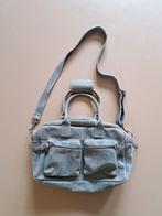 Licht blauwe tas van leer Beardesign, Overige merken, Gebruikt, Blauw, Ophalen of Verzenden