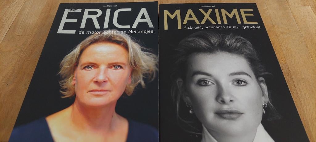 2 boeken van erica en maxime meiland, Boeken, Biografieën, Ophalen of Verzenden, Zo goed als nieuw, Jan Dijkgraaf