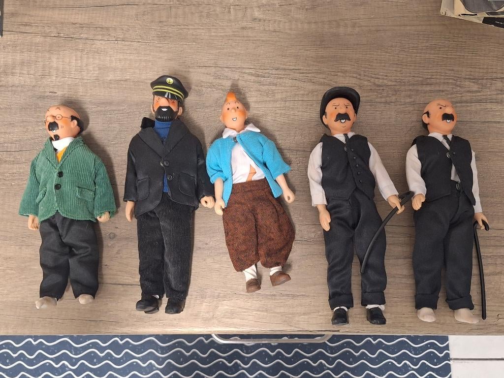Vintage Seri Duponte Herge Kuifje Tin Tin figuren van 1985, Ophalen of Verzenden, Kuifje, Zo goed als nieuw, Beeldje of Figuurtje
