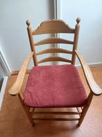 Eikenhouten stoel met biezen zitting, Ophalen, Bruin, Klassiek, Zo goed als nieuw