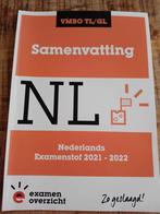 Samenvatting Examenstof Nederlands VMBO TL/GL, Ophalen of Verzenden, Nederlands, Overige niveaus, ExamenOverzicht