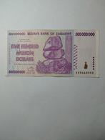 Zimbabwe 500 miljoenen dollars, Ophalen of Verzenden, Zimbabwe