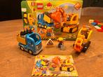 LEGO Duplo Bouwplaats met Vrachtwagen en Graafmachine, Ophalen of Verzenden, Zo goed als nieuw, Complete set, Duplo