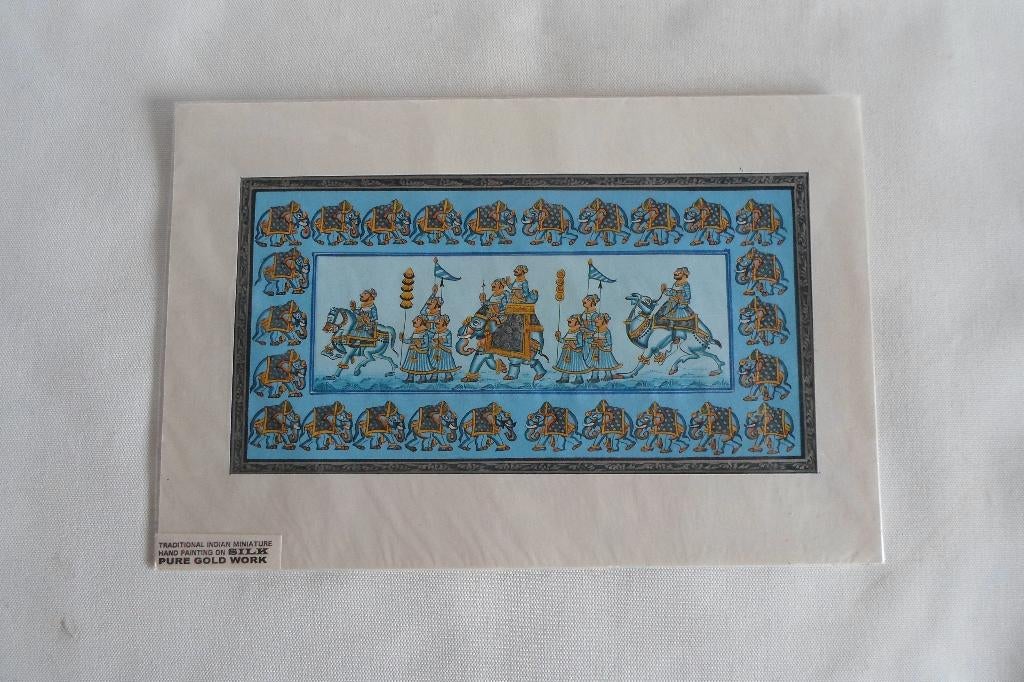 Indiaas Miniatuur Schilderij Klein, Ophalen of Verzenden