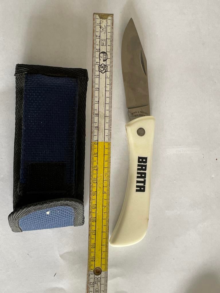 Zakmes met hoesje reclame brata, Verzamelen, Ophalen of Verzenden, Nieuw, Gebruiksvoorwerp