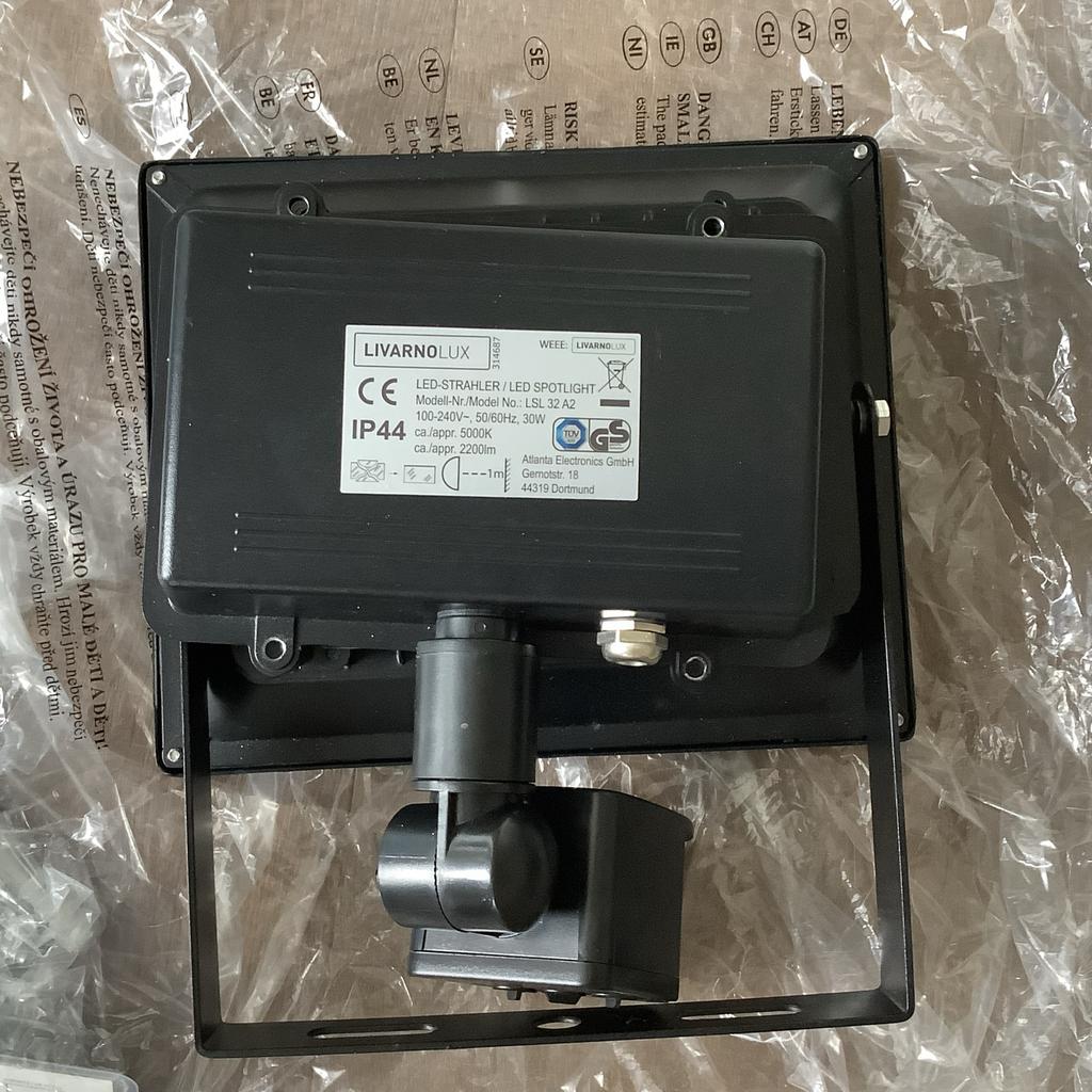 Livarno Home LED Buitenstraler met bewegingsmelder, Overige materialen, Bewegingssensor, Minder dan 50 watt, Overige typen