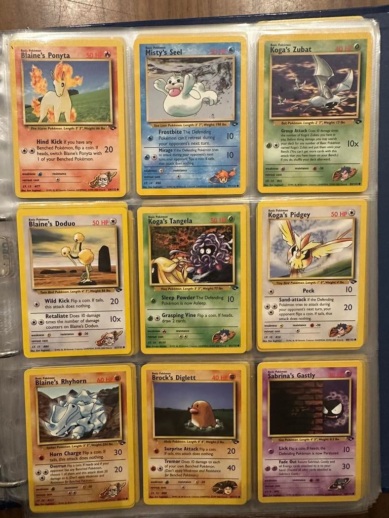 Pokémon kaarten gym challenge, Ophalen of Verzenden, Zo goed als nieuw, Meerdere kaarten