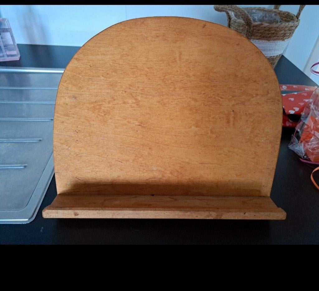 Houten kookboekstandaard - Handig en stijlvol, Hout, Ophalen of Verzenden, Overige typen, Gebruikt