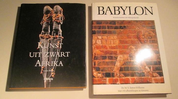 2 Prachtige kunstboeken - Zwart-Afrika / Babylon, Boeken, Kunst en Cultuur | Beeldend, Zo goed als nieuw, Schilder- en Tekenkunst