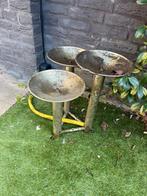 vijver fontein 3 fonteinen, zonder pomp, Karper of Koi