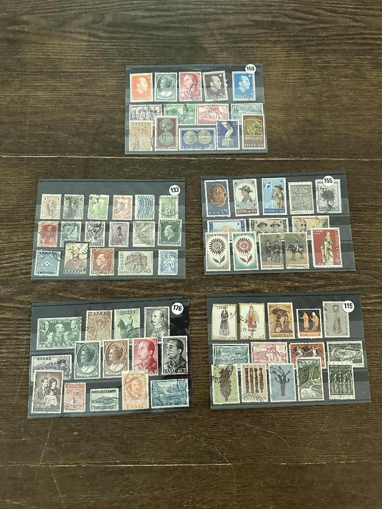 postzegels Griekenland op kaart (155+160+17+6+115+133), Verzenden, Buitenland