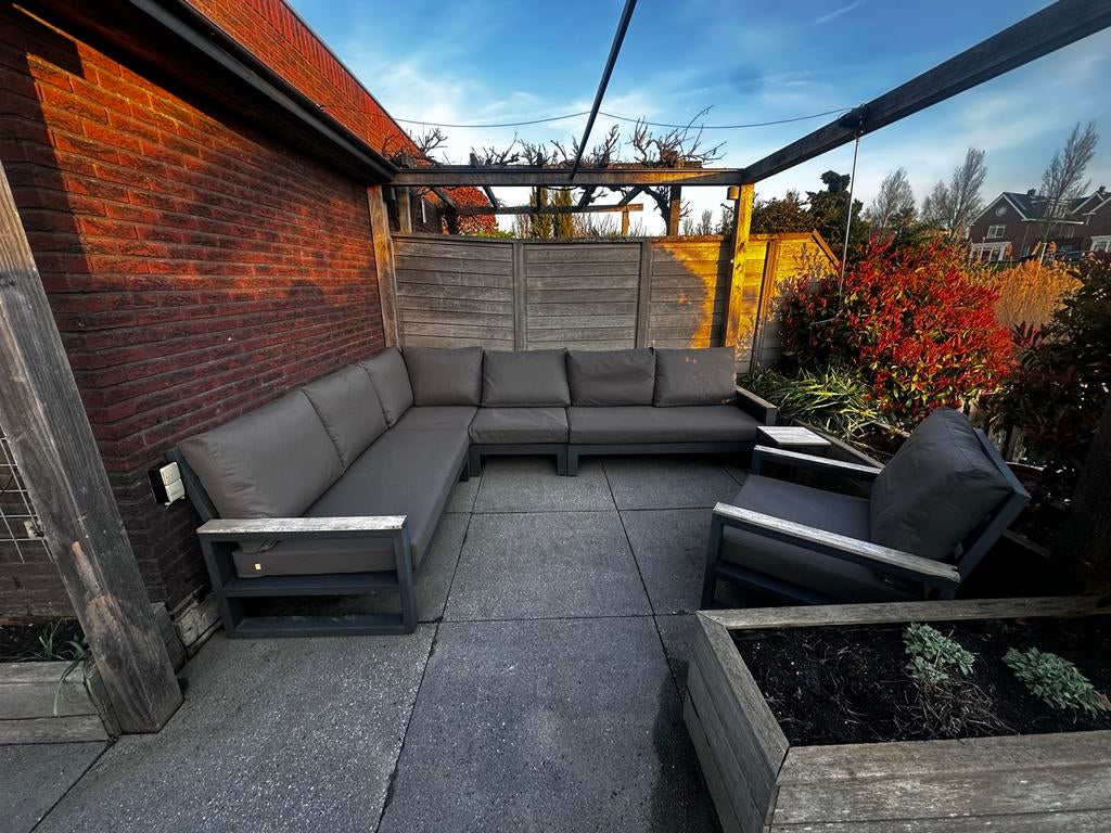 Loungeset + Loungestoel (LIFE) - all weather, Tuin en Terras, Ophalen, Gebruikt, Meer dan 8 zitplaatsen, Aluminium