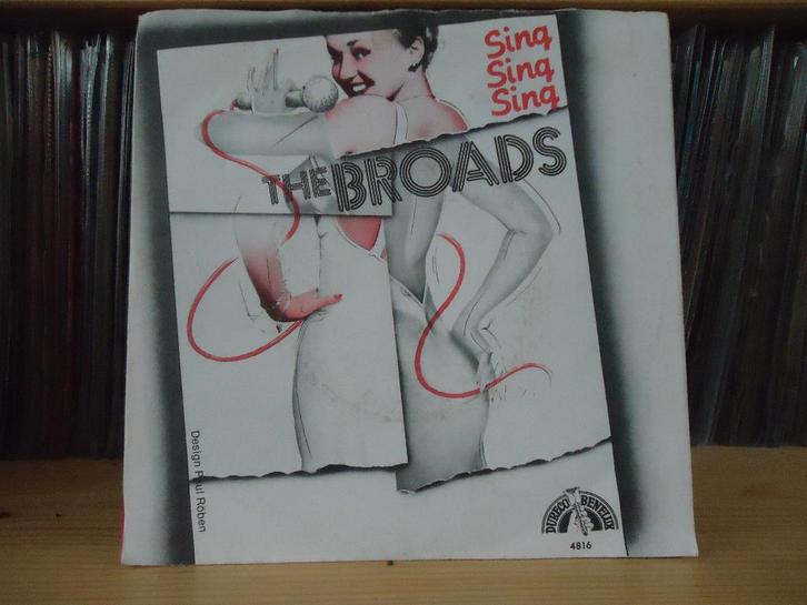 7" Single The Broads - Sing Sing Sing / Tonight (there will, Cd's en Dvd's, Vinyl Singles, Gebruikt, Single, Pop, 7 inch, Ophalen of Verzenden