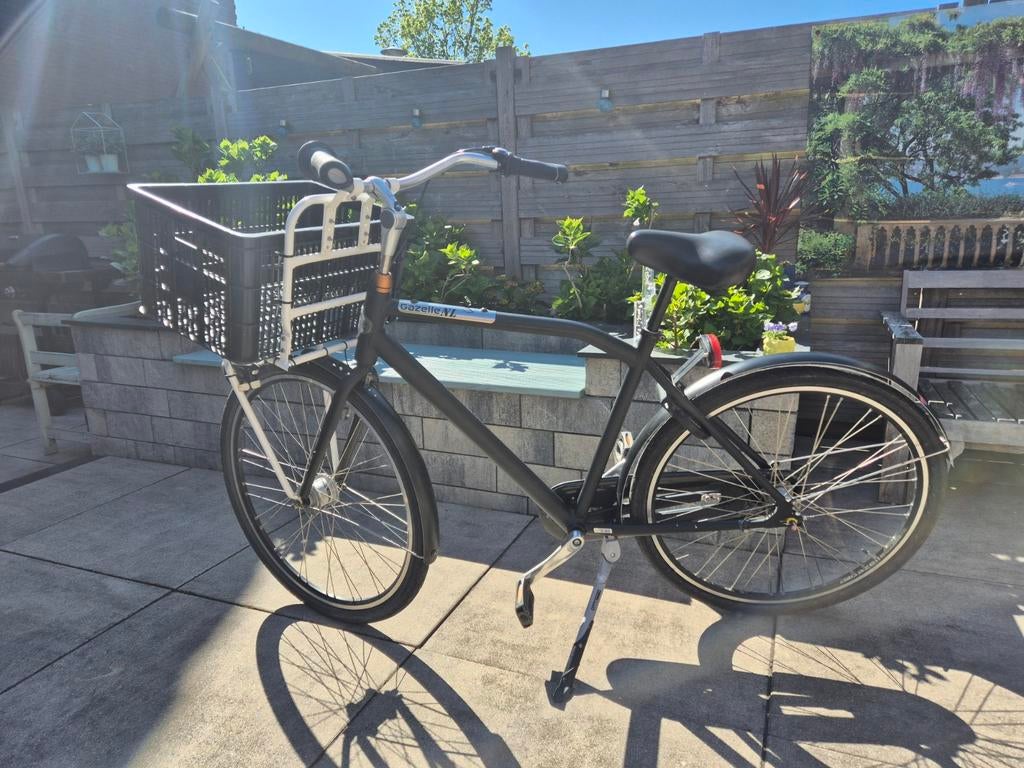 Gazelle heren transportfiets., Fietsen en Brommers, Fietsen | Heren | Herenfietsen, Zo goed als nieuw, Gazelle, 53 tot 57 cm, Versnellingen