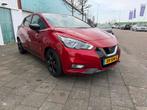 Nissan Micra 1.0 Ig-t 100pk 2019 Rood, Auto's, Voorwielaandrijving, 40 €/maand, 100 pk, Origineel Nederlands