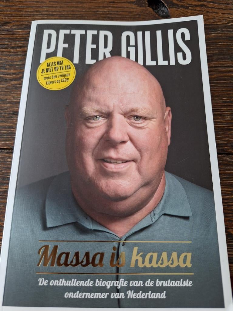 Peter Gillis - Massa is kassa (biografie), Boeken, Ophalen of Verzenden, Zo goed als nieuw, Peter Gillis, Film, Tv en Media