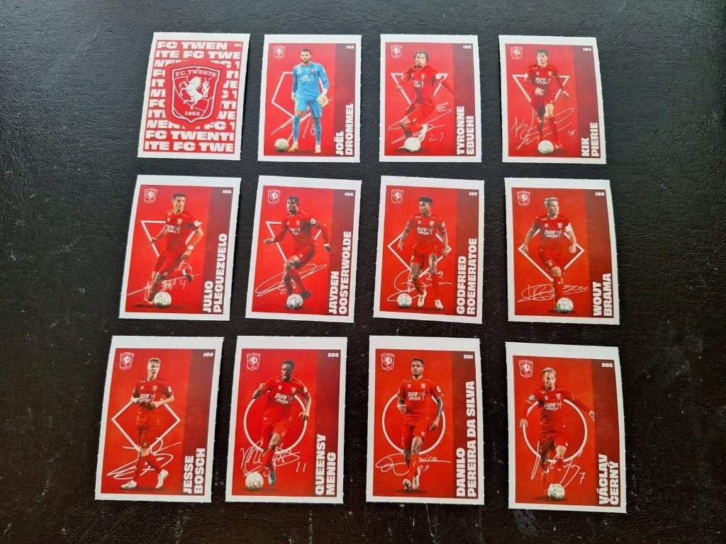 Complete set stickers FC Twente 2020-21, Ophalen of Verzenden, Nieuw, F.C. Twente, Poster, Plaatje of Sticker