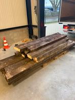 15x houten balken - vloerbalken (balklaag) - Douglas, Doe-het-zelf en Verbouw, Hout en Planken, Gebruikt, Balk, Overige houtsoorten