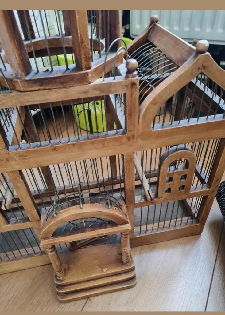 Antiek ,vinted vogelkooi, Ophalen of Verzenden