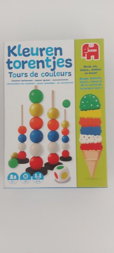 Jumbo Kleuren Torentjes - Educatief Stapelspel, Ophalen of Verzenden, Zo goed als nieuw, Bouwen