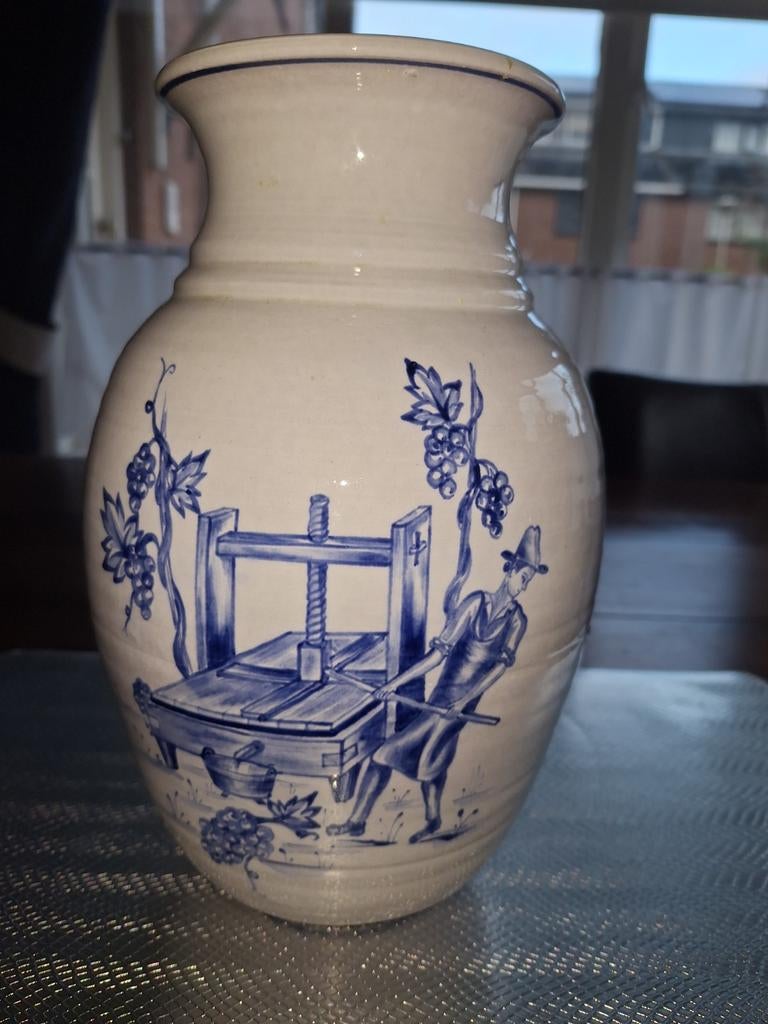 Antieke Vaas Diameter 12cm 27 cm hoog, Antiek en Kunst, Ophalen of Verzenden