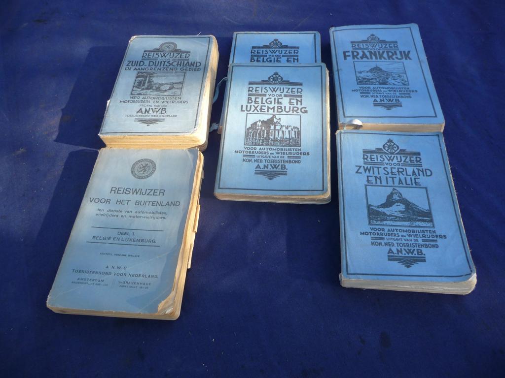 anwb antiek/anwb reisgidsen/anwb boekjes oud, Ophalen of Verzenden