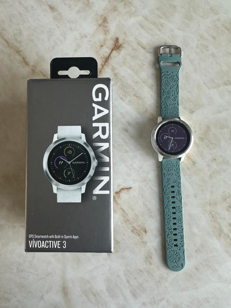 Garmin Vivoactive 3 GPS smartwatch met sport apps, Ophalen, Waterdicht, GPS, Zilver