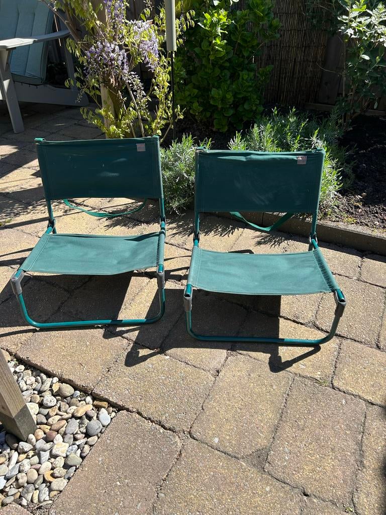 2x Lafuma opvouwbare campingstoelen - groen, Ophalen, Gebruikt, Campingstoel