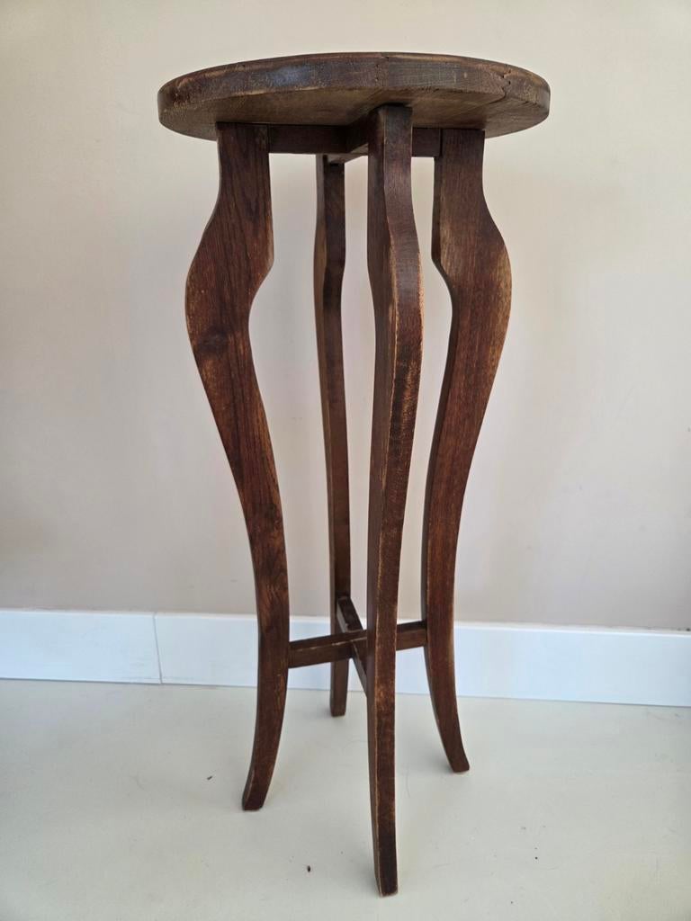 Art deco eiken bijzettafel, Ophalen