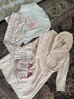 Pyjama, badjas en slofjes met uil, Kleding | Dames, Ophalen of Verzenden, Gedragen, Maat 38/40 (M)