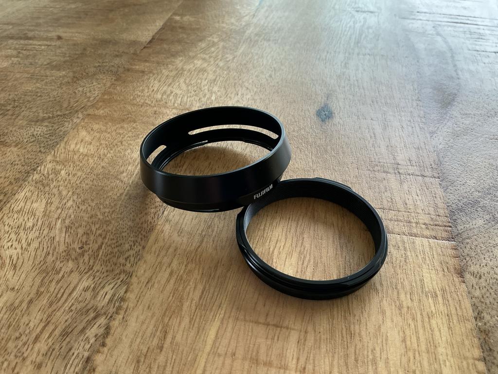 Fujifilm zonnekap en adapterring LHX100, Ophalen, Zo goed als nieuw