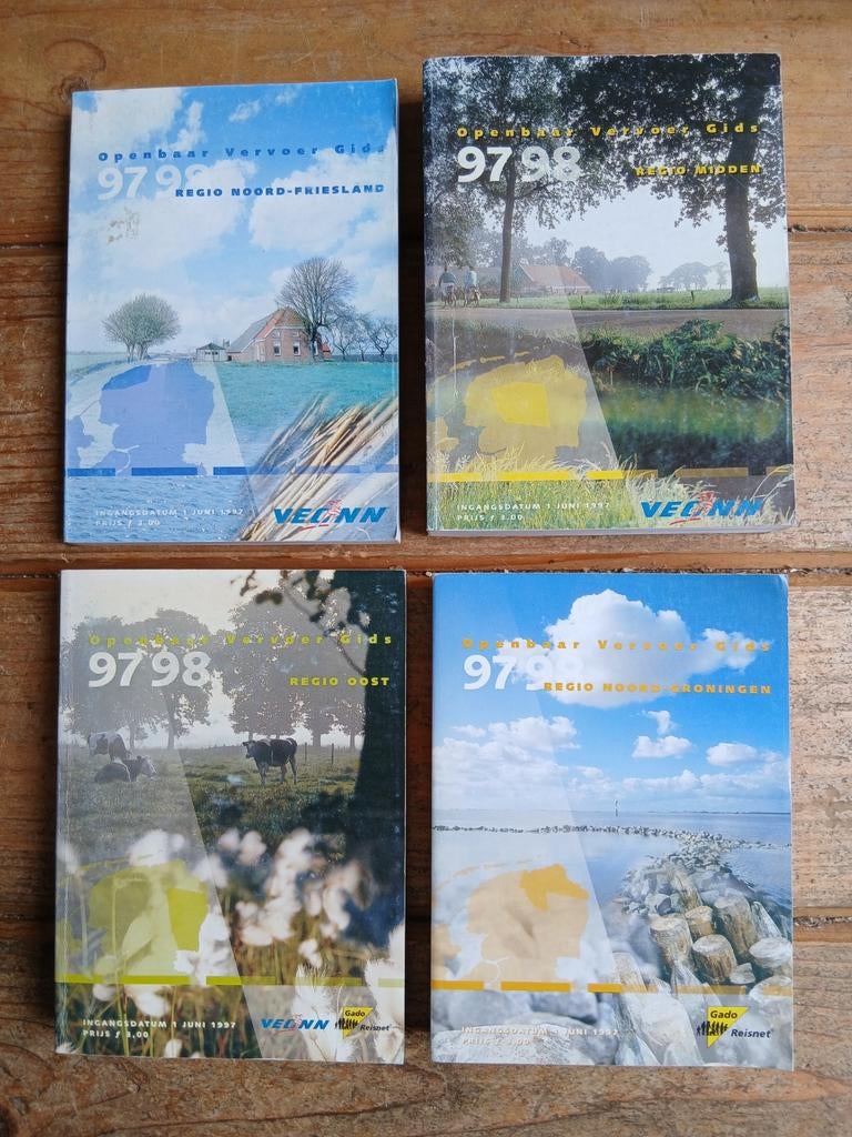 Dienstregeling Veonn en Gado 1997/1998, Verzamelen, Spoorwegen en Tramwegen, Ophalen of Verzenden, Zo goed als nieuw, Trein, Boek of Tijdschrift