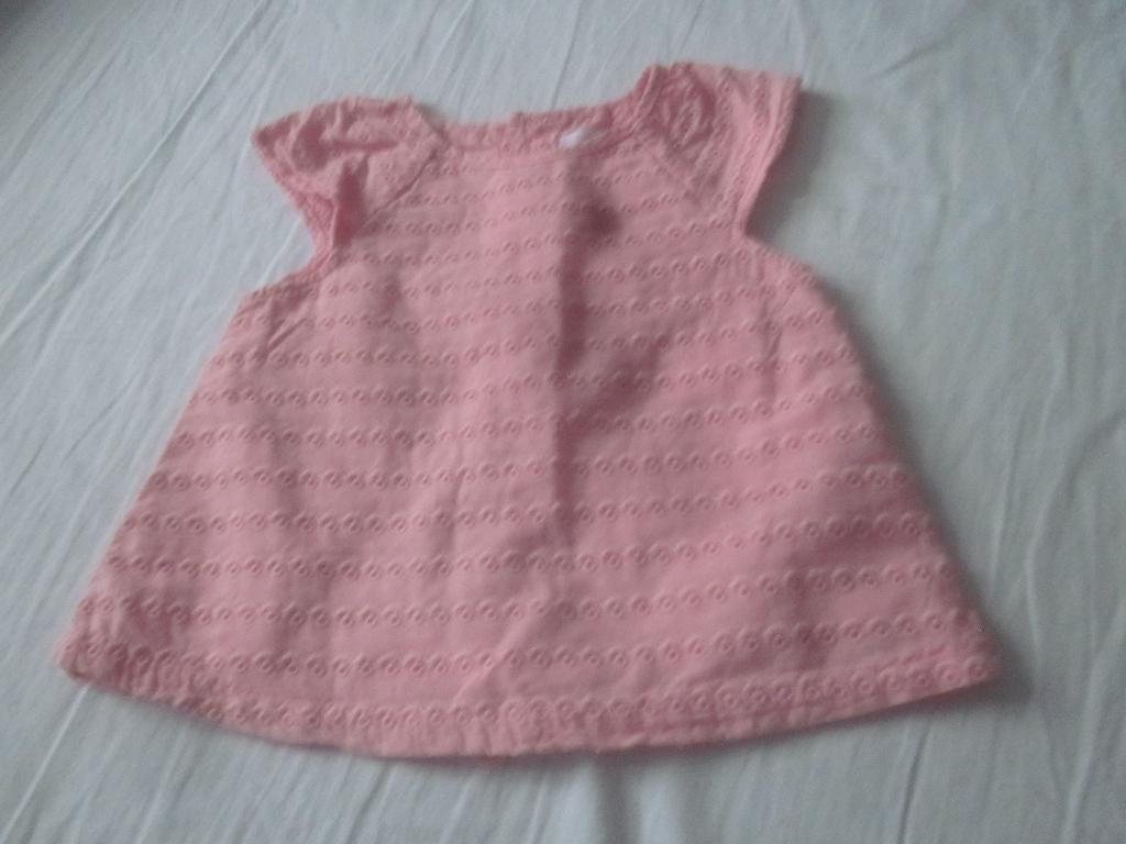 Mooi roze broderie zomer topje Bout'Chou maat 68/74 zgan, Kinderen en Baby's, Babykleding | Maat 68, Meisje, Ophalen of Verzenden