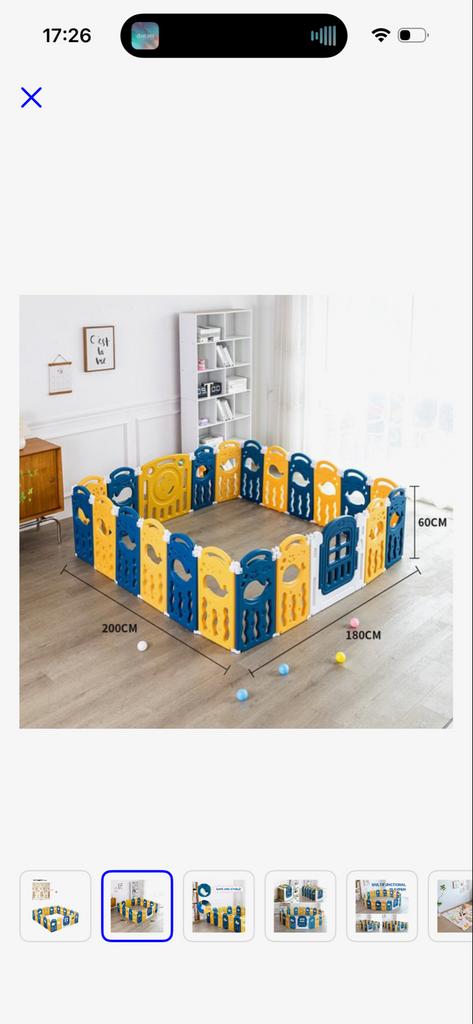 Kunststof grondbox - Zo goed als nieuw, Kinderen en Baby's, Boxen, Ophalen, Zo goed als nieuw, Rechthoekig