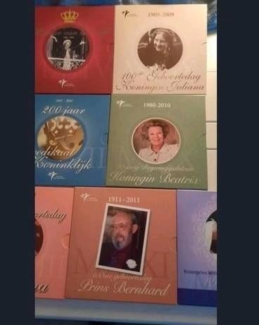 THEMA EUROSETS ZILVER NEDERLAND KAVEL NR68A, Postzegels en Munten, Munten | Nederland, Zilver, Euro's, Koningin Wilhelmina, Verzenden