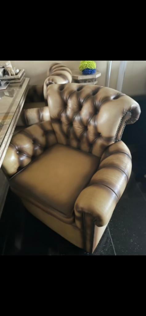 Chesterfield stoelen op wielen, Ophalen of Verzenden, Zo goed als nieuw