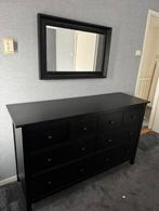IKEA Hemnes ladekast zwart, Ophalen, Gebruikt, 5 laden of meer, 150 tot 200 cm