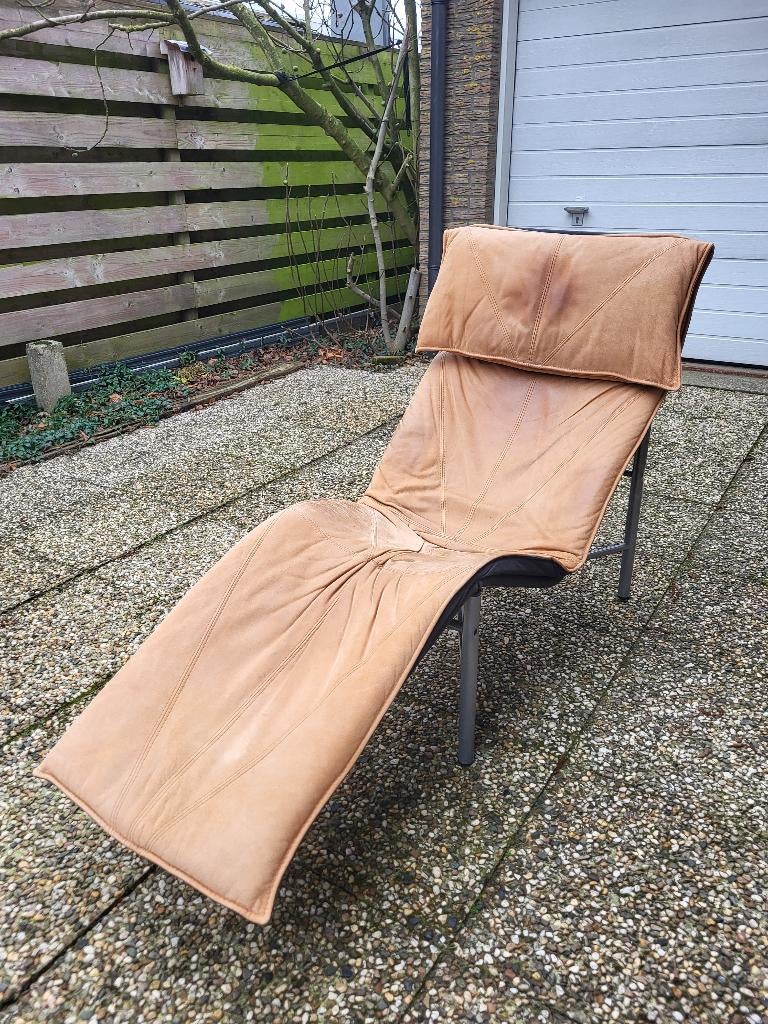 relaxfauteuil SKYE ikea, Huis en Inrichting, Fauteuils, Ophalen, Vintage ikea, Gebruikt, Leer