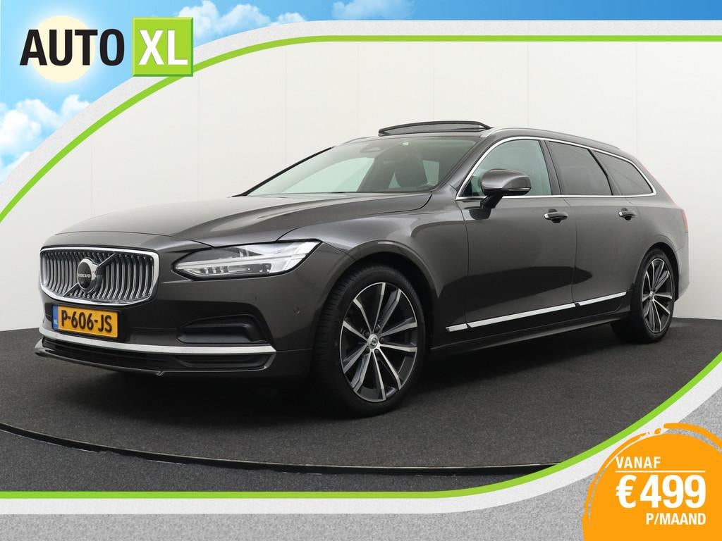 Volvo V90 2.0 B4 Inscription Pano-dak Memory Elek.Trekhaak 1, Auto's, Volvo, 15 km/l, 4 cilinders, 1731 kg, Zilver of Grijs