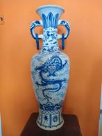 XL Grote Chinese Vaas keizerlijke draak en olifant handvat, Ophalen of Verzenden