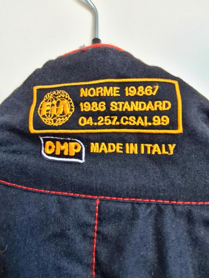 Race pak overall kartsuit pak OMP Italiaans brandwerend, Sport en Fitness, Karting, Gebruikt, Kleding of Schoenen, Ophalen