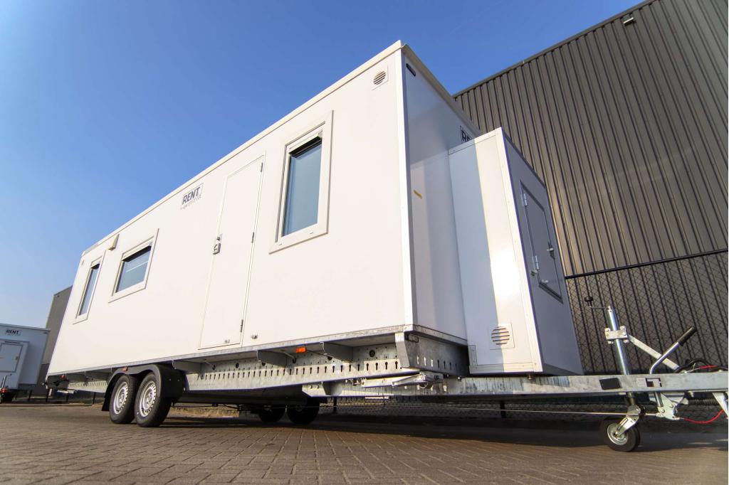 Mobiele Woonunit 7m | Slaapwagen op wielen uit voorraad, Zakelijke goederen, Machines en Bouw | Keten en Containers, Ophalen of Verzenden