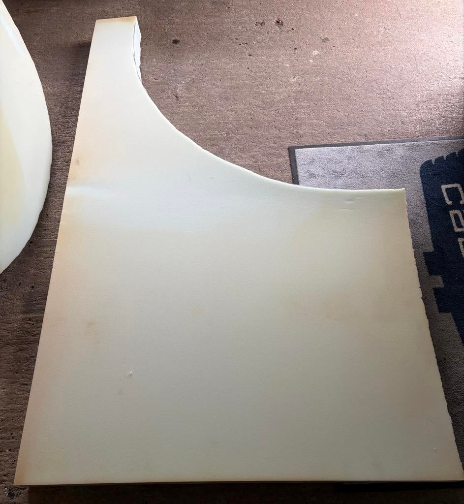 Schuimrubber voor banken of tuinkussens 10 cm dik, Ophalen, Gebruikt