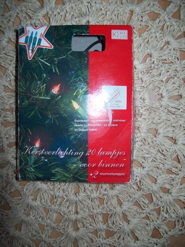 Gekleurde kerstlampjes voor binnen  20 lampjes, Ophalen of Verzenden, Nieuw