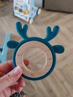 Bijtspeeltje baby - Houten ring met siliconen hertje, Ophalen, Nieuw, Overige typen