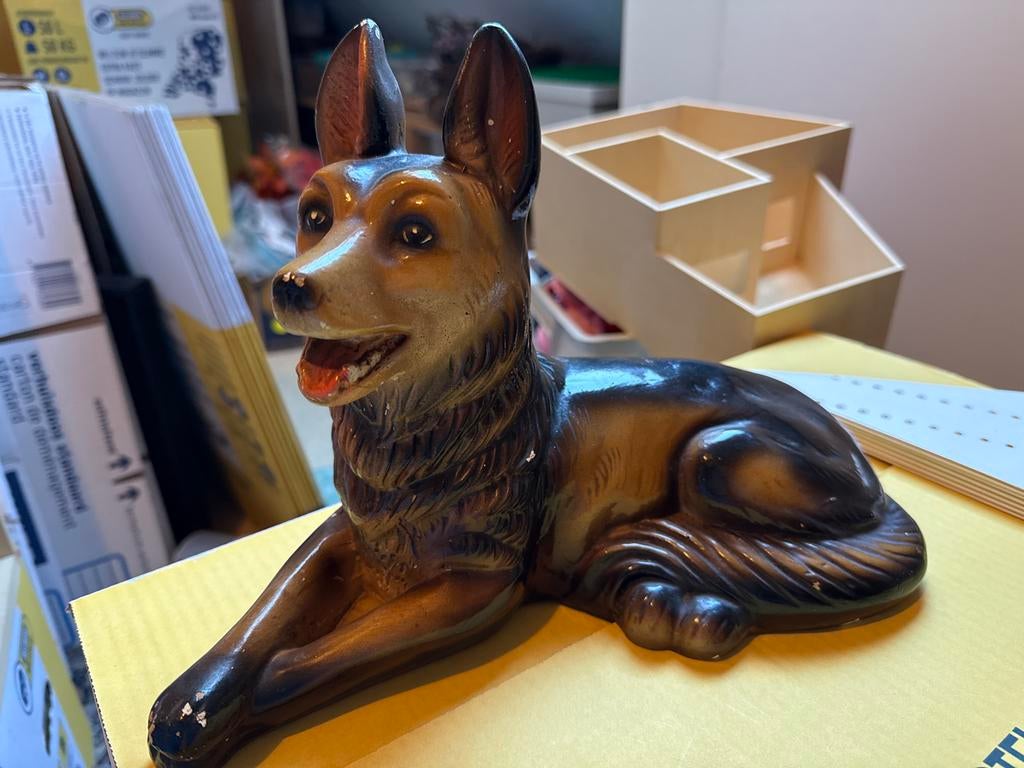 Beeldje herdershond, Ophalen of Verzenden, Gebruikt, Dier