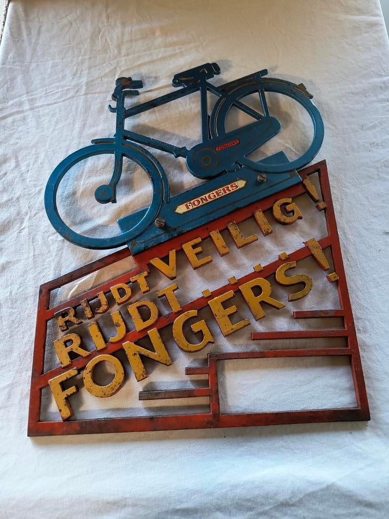 Fongers reclame object, Verzamelen, Ophalen of Verzenden, Reclamebord