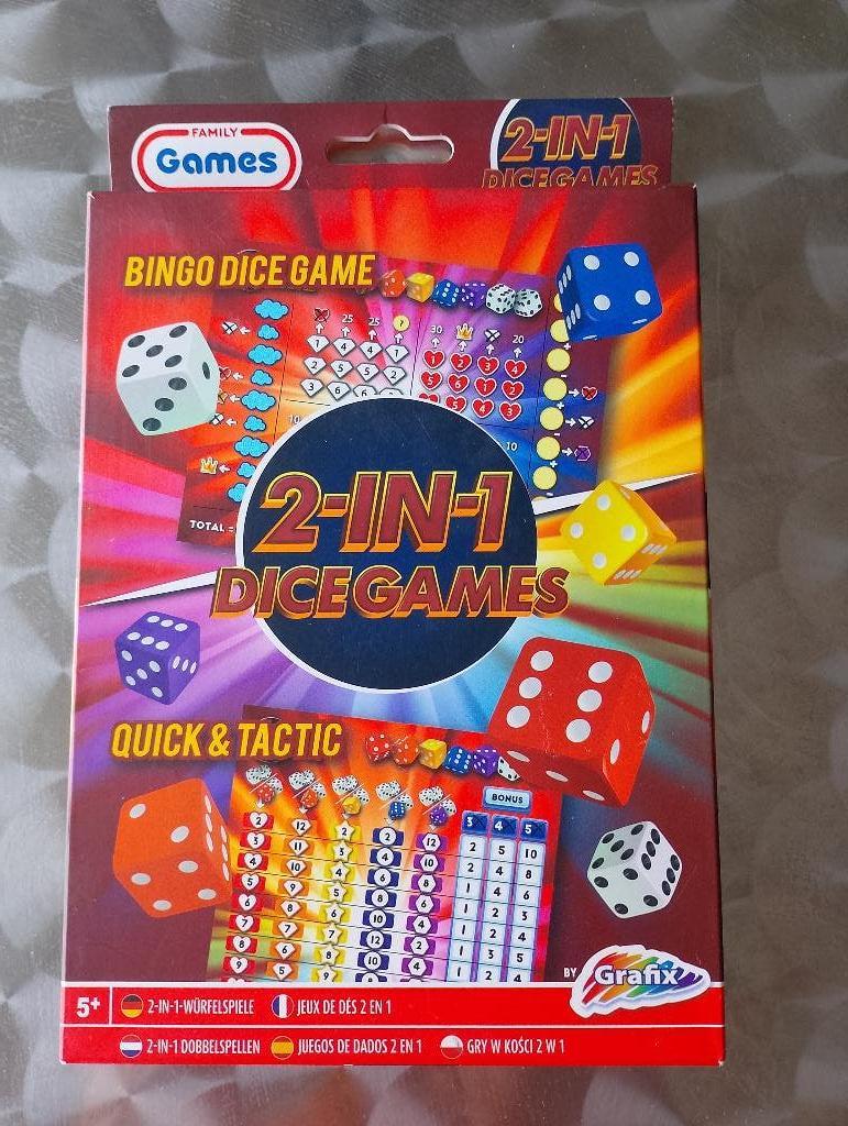 2-in-1 Dobbelspel (nieuw), Hobby en Vrije tijd, Gezelschapsspellen | Bordspellen, Vijf spelers of meer, Ophalen of Verzenden, Nieuw